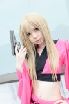 blonde_hair cosplay croptop gintama gun kijima_matako miniskirt pistol side_ponytail skirt soubi_zero rating:Safe score:1 user:pixymisa