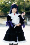black_legwear bows cosplay dress gokou_ruri hairband ore_no_imouto_ga_konna_ni_kawaii_wake_ga_nai pantyhose pink_eyes purple_hair scarf_tie takanashi_maui rating:Safe score:0 user:pixymisa