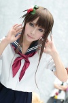 cosplay ichigo_100 kagami_sou kitaoji_satsuki pleated_skirt sailor_uniform school_uniform skirt rating:Safe score:0 user:nil!