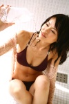 bathroom bikini blouse cleavage open_clothes shiratori_yuriko swimsuit water_bottle wet rating:Safe score:0 user:nil!