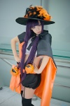 ange cape cosplay croptop garter_belt inu_boku_secret_service purple_hair shirakiin_ririchiyo shorts thighhighs twin_braids witch_hat rating:Safe score:2 user:nil!