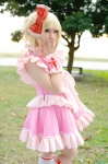 blonde_hair caramel_pink cosplay dress hairbow kneehighs pink_sweets_-_ibara_sorekara toya rating:Safe score:0 user:nil!