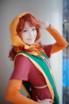 cosplay dragon_quest_vii dress hood kaieda_kae maribel red_hair sweater rating:Safe score:2 user:nil!