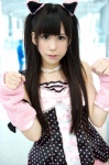 akb48 animal_ears camisole cat_ears cosplay paw_gloves shie shorts watanabe_mayu_(cosplay) rating:Safe score:2 user:nil!
