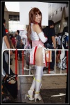 choker cosplay dead_or_alive kasumi_(doa) kunoichi mizuki_akira pantyhose side-tie thighhighs rating:Safe score:1 user:pixymisa