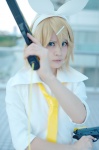 blonde_hair blouse cosplay gun hairbow kagamine_rin souki_ryou tagme_song tie vocaloid rating:Safe score:0 user:nil!