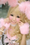 animal_ears blonde_hair bunny_ears choker cosplay dress himemiya_mahore original rating:Safe score:4 user:nil!