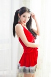 chen_da_rong halter_top miniskirt skirt twintails xiuren_066 rating:Safe score:2 user:nil!