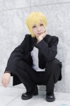 blazer blonde_hair cosplay crossplay inu_boku_secret_service school_uniform trousers tshirt watanuki_banri you_(ii) rating:Safe score:0 user:nil!