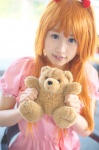 cosplay dress himezaki_reika neon_genesis_evangelion orange_hair soryu_asuka_langley stuffed_animal teddy_bear twintails rating:Safe score:0 user:nil!