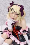 armband blonde_hair cleavage collar cosplay crossover_tie dress elbow_gloves gloves hairbow hasumi kagamine_rin kneesocks tiered_skirt vocaloid rating:Safe score:2 user:pixymisa