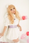 blonde_hair cape cosplay deep_rabbit dress macross macross_frontier macross_frontier:_itsuwari_no_utahime saku sheryl_nome thighhighs zettai_ryouiki rating:Safe score:0 user:nil!