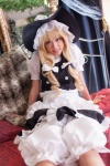 apron bed blonde_hair bloomers cosplay dress kirisame_marisa love_saotome touhou vest witch_hat rating:Safe score:0 user:nil!