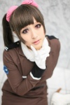 blouse cosplay hair_scrunchies misaki_yuria namida_kokoro pink_eyes twintails uchuu_senkan_yamato_2199 rating:Safe score:0 user:pixymisa