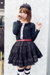 cosplay dress hagiwara_yukiho hairband idolmaster striped thighhighs tiered_skirt yae_maiko zettai_ryouiki rating:Safe score:1 user:pixymisa