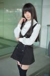 blouse cosplay garter_belt inu_boku_secret_service jumper mitsuru school_uniform shirakiin_ririchiyo thighhighs zettai_ryouiki rating:Safe score:2 user:nil!