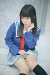 cosplay kneesocks kyoukai_no_kanata nase_mitsuki pantyhose pleated_skirt ririka sailor_uniform school_uniform sheer_legwear skirt rating:Safe score:2 user:nil!