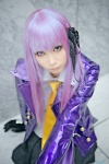 blouse braid cosplay danganronpa gloves hair_ribbons houtou_singi jacket kirigiri_kyouko pleated_skirt purple_hair skirt tie rating:Safe score:1 user:nil!