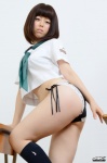 4k-star_238 azuma_nozomi bikini kneesocks sailor_uniform school_uniform side-tie_bikini swimsuit rating:Safe score:0 user:nil!