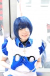 apron blue_hair cosplay eyepatch gloves handcuffs ikkitousen maid maid_uniform namada ryomou_shimei rating:Safe score:0 user:nil!