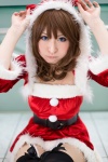 dress garter_straps hood santa_costume shawl thighhighs tsuzuki_rui zettai_ryouiki rating:Safe score:2 user:pixymisa