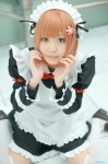 apron boku_wa_tomodachi_ga_sukunai cosplay dress hairband kusunoki_yukimura maid maid_uniform orange_hair thighhighs wacha zettai_ryouiki rating:Safe score:0 user:nil!