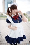 apron cosplay dress hairband konatsu_minato maid maid_uniform original thighhighs twintails rating:Safe score:1 user:nil!