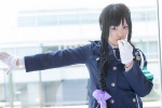 ai_kotoba armband blazer blouse braid cosplay gloves hairbow kobayakawa_miyuki police_uniform policewoman purple_eyes tie whistle you're_under_arrest! rating:Safe score:0 user:pixymisa