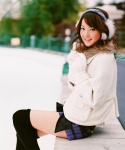 ear_muffs gloves sasaki_nozomi scarf skirt snow sweater thighhighs rating:Safe score:5 user:nil!