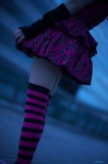 black_legwear camisole cosplay fingerless_elbow_gloves miniskirt original pink_legwear skirt soubi_zero striped_legwear thighhighs zettai_ryouiki rating:Safe score:3 user:nil!