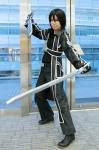 cosplay crossplay kirito_(sao) neko overcoat sword sword_art_online trousers tshirt rating:Safe score:0 user:pixymisa