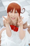 ahoge apron axis_powers_hetalia cosplay dress headband maid maid_uniform minatsuki_naru red_hair southern_italy_(hetalia) rating:Safe score:0 user:nil!