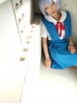 ayanami_rei blue_hair cosplay jumper kiri_kyousuke neon_genesis_evangelion pantyhose sailor_uniform school_uniform rating:Safe score:0 user:nil!