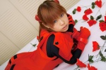 asuka_shuurai!! bed bodysuit cosplay gloves hair_pods neon_genesis_evangelion plugsuit soryu_asuka_langley twintails usa_hinako rating:Safe score:1 user:nil!