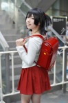 backpack cosplay mochizuki_mai pleated_skirt side_ponytail skirt tagme_character tagme_series rating:Safe score:0 user:nil!