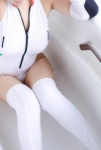 ayanami_rei bathroom bathtub blue_hair bodysuit chocoball chokoa_hokan_keikaku cosplay elbow_gloves gloves neon_genesis_evangelion pantyhose sheer_legwear thighhighs rating:Safe score:2 user:nil!