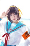 armband cosplay hair_ribbons ibara sailor_uniform school_uniform suzumiya_haruhi suzumiya_haruhi_no_yuuutsu rating:Safe score:0 user:Log