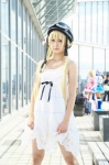 bakemonogatari blonde_hair cosplay dress goggles helmet oshino_shinobu twintails yuzuki_rin rating:Safe score:2 user:pixymisa