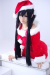 akiyama_mio cosplay dress k-on! maika santa_costume stocking_cap rating:Safe score:2 user:pixymisa