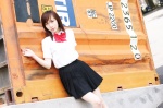 aka_futomomo_plus_ao_futomomo blood+ blouse cosplay otonashi_saya pleated_skirt school_uniform skirt usa_hinako rating:Safe score:1 user:nil!