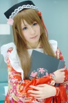 apron blonde_hair cosplay crossplay hairband kimono maid maid_uniform nana nao_(otosuki) otoko_no_ko_wa_meido_fuku_ga_osuki!? rating:Safe score:0 user:nil!