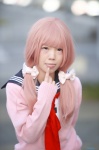 cardigan cosplay minko pink_hair sailor_uniform school_uniform tagme_character tagme_series twintails rating:Safe score:1 user:nil!