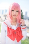 berry_berry cosplay dress makise_anji pink_hair sailor_uniform school_uniform yukinohara_sasahime rating:Safe score:0 user:nil!