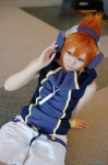 cosplay crossplay headphones kotori orange_hair sakuraba_neku scarf shorts subarashiki_kono_sekai tank_top rating:Safe score:0 user:nil!