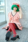 beret cosplay dress green_hair macross macross_frontier pantyhose ranka_lee tatsuki_(ii) rating:Safe score:2 user:nil!