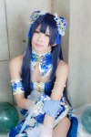 blue_hair cosplay double_bun fingerless_gloves hello!_aki_love_live!_participation itsuki_akira love_live!_school_idol_project pantyhose sheer_legwear skirt sonoda_umi tubetop rating:Safe score:0 user:nil!