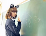animal_ears blouse cardigan cat_ears mimi_girls school_uniform tokky rating:Safe score:2 user:nil!