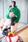 ahoge cosplay croptop green_hair hat macross macross_frontier miniskirt ranka_lee skirt tama_(ii) twintails rating:Safe score:0 user:pixymisa