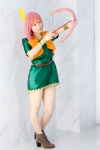 arrow bow_(weapon) cosplay dress feather final_fantasy final_fantasy_v headband lenna_charlotte_tycoon miho pink_hair vest wristband rating:Safe score:0 user:pixymisa