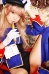 band_uniform blazer boots chaps cosplay gloves hat macross macross_frontier multi-colored_hair sachi_budou sheryl_nome shorts rating:Safe score:1 user:nil!